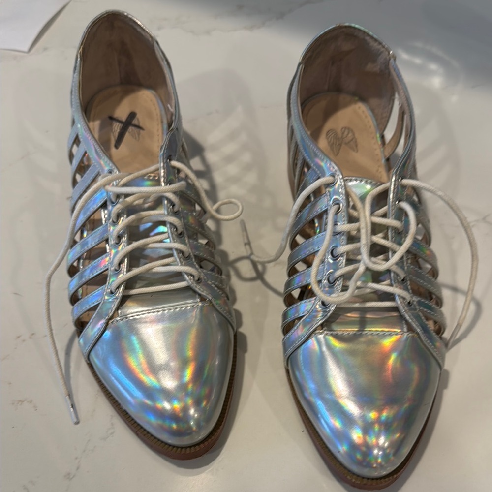 Holographic Silver Women's Shoes